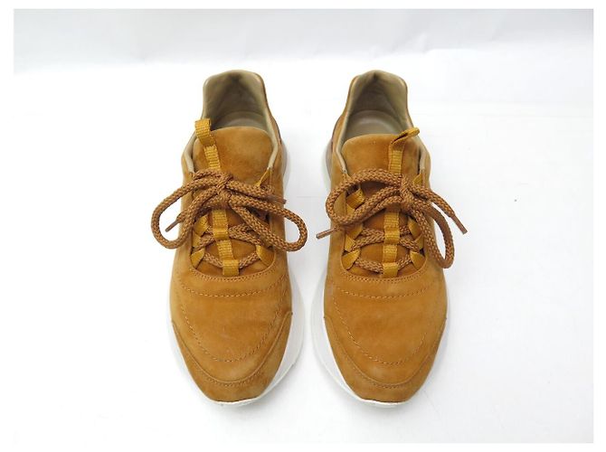Hermès SNEAKERS HERMES MILES H202241Z 36.5 SCAMOSCIATO MARRONE - vista 6