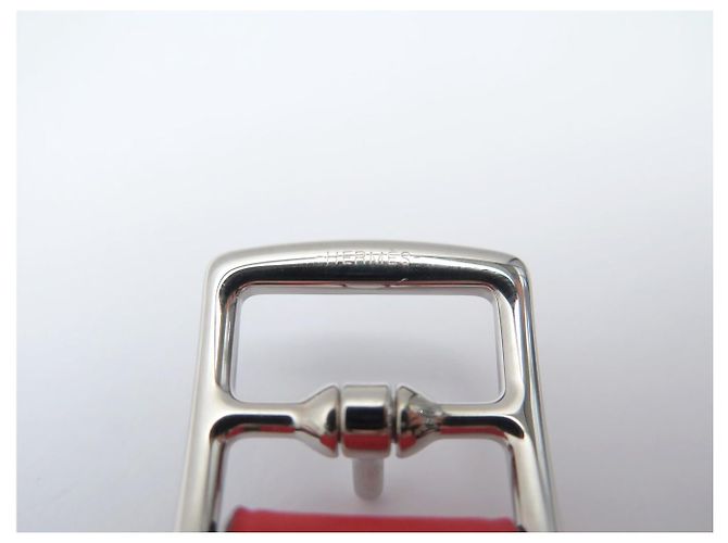 Hermès NEUER HERMES ETRIVIERE GÜRTEL 18MM H064087CK SWIFT LEDER CAPUCINE T95 BELT Rot - Ansicht 8