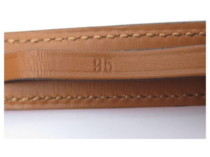 Hermès NEUER HERMES ETRIVIERE GÜRTEL 18MM H064087CK SWIFT LEDER CAPUCINE T95 BELT Rot - Ansicht 9