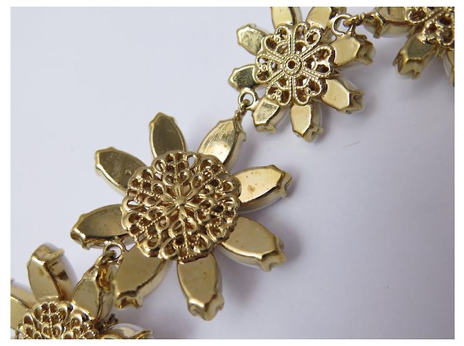 NUOVO SET COLLANA + ORECCHINI DOLCE & GABBANA DAISY FLEURS Bianco - vista 14