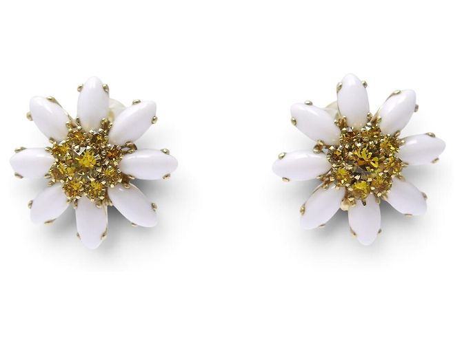 NUOVO SET COLLANA + ORECCHINI DOLCE & GABBANA DAISY FLEURS Bianco - vista 5