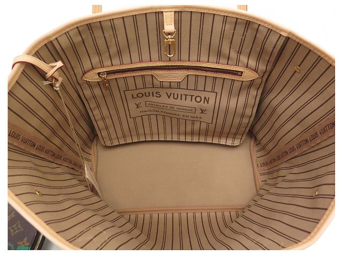 NUOVA BORSA LOUIS VUITTON NEVERFULL MM P01926 MON MONOGRAM TOTE BAG Multicolore - vista 4