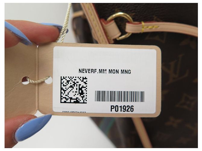NUOVA BORSA LOUIS VUITTON NEVERFULL MM P01926 MON MONOGRAM TOTE BAG Multicolore - vista 7