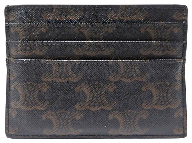 Céline CELINE TRIOMPHE CANVAS CARD HOLDER 10L832CQH BROWN - view 2