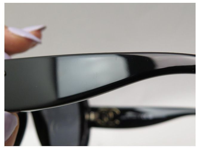 NEUE CHANEL SONNENBRILLE ECKIG 5541 ACETAT SCHWARZ - Ansicht 10