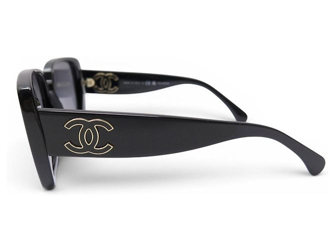 NEUE CHANEL SONNENBRILLE ECKIG 5541 ACETAT SCHWARZ - Ansicht 2