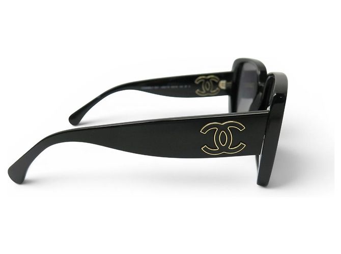 NEUE CHANEL SONNENBRILLE ECKIG 5541 ACETAT SCHWARZ - Ansicht 4