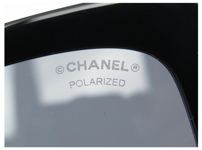 NEUE CHANEL SONNENBRILLE ECKIG 5555 CC LOGO SCHWARZ - Ansicht 8