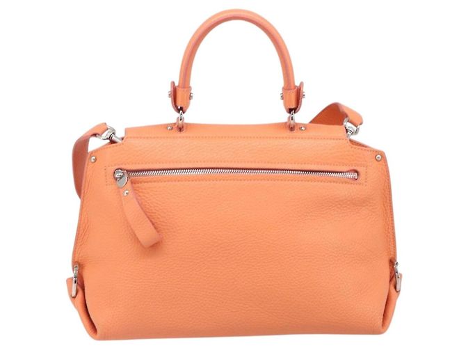 Salvatore Ferragamo Sofia Satchel Leather Medium Arancione - vista 2