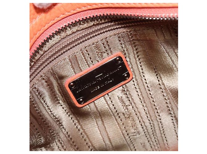 Salvatore Ferragamo Sofia Satchel Leather Medium Arancione - vista 6