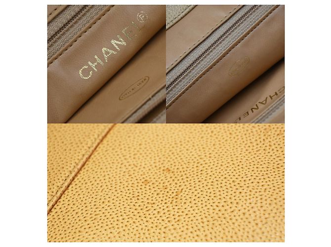 Chanel Vintage Timeless Chain Caviar Medium Beige - vista 6