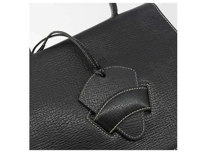 LOEWE Velazquez Hand Bag Leather 2way Black - vista 19