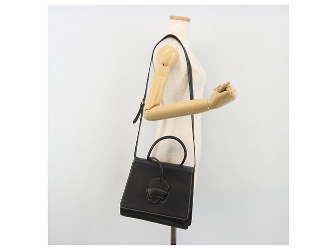 LOEWE Velazquez Hand Bag Leather 2way Black - vista 26