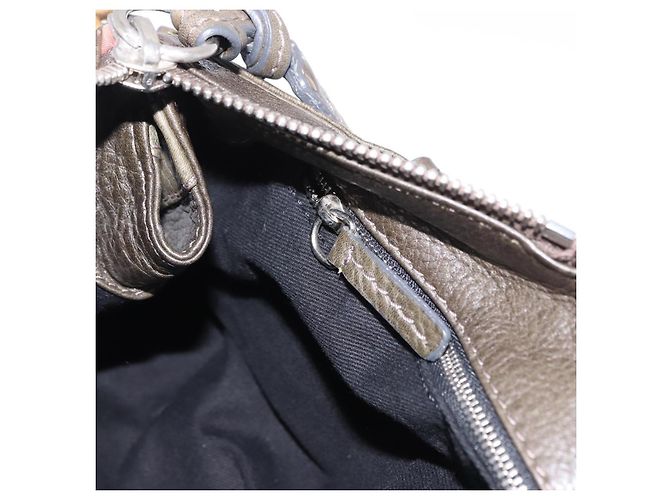 Chloé Chloe Paddington Hand Bag Leather Khaki Silver gold - vista 24