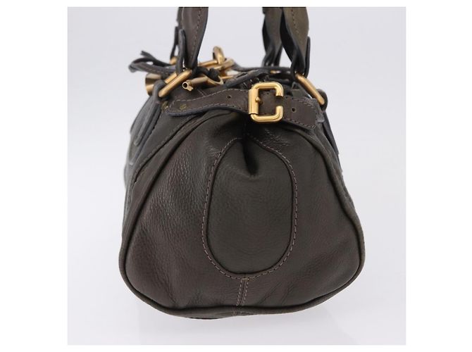 Chloé Chloe Paddington Hand Bag Leather Khaki Silver gold - vista 3