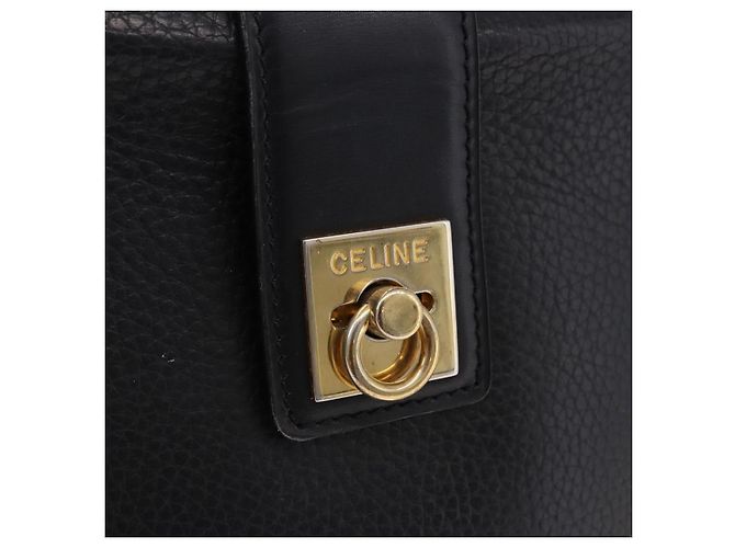 Céline CELINE Shoulder Bag Leather Black Gold - vista 17