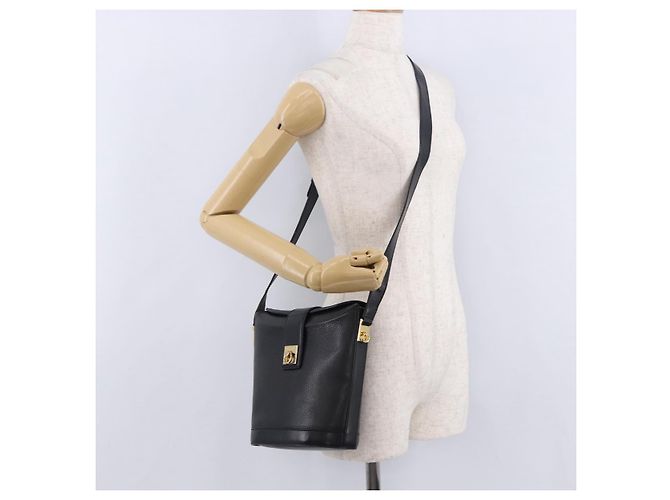 Céline CELINE Shoulder Bag Leather Black Gold - vista 23