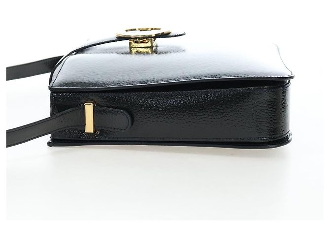 Céline CELINE Shoulder Bag Patent leather Green Gold - vista 3