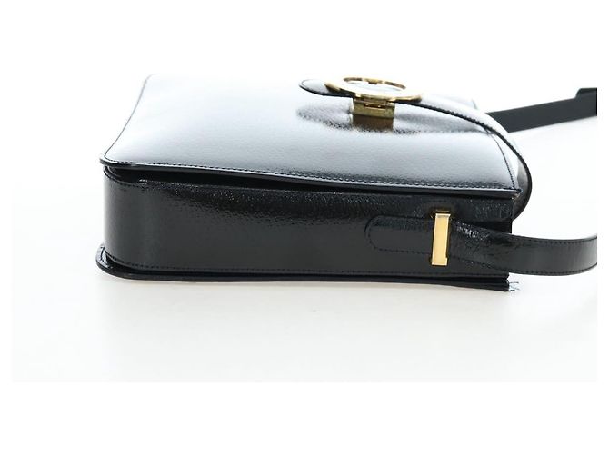 Céline CELINE Shoulder Bag Patent leather Green Gold - vista 4