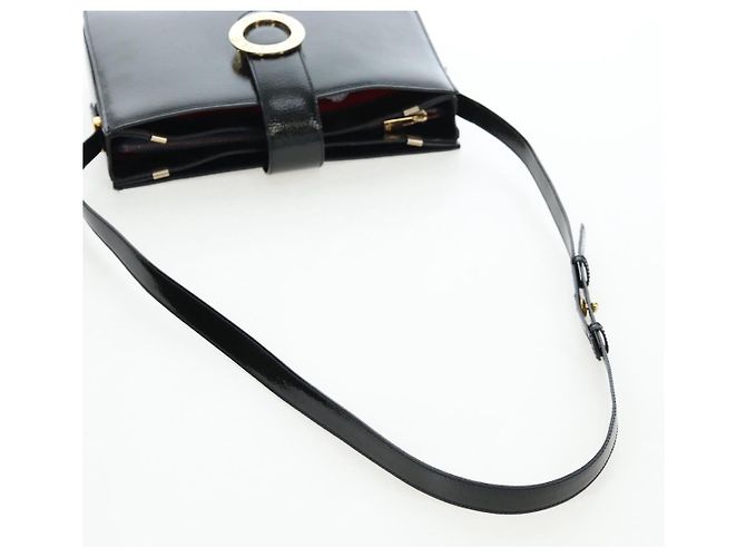Céline CELINE Shoulder Bag Patent leather Green Gold - vista 7