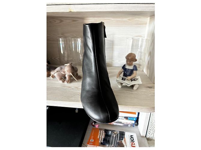 Weekend Max Mara Botines de piel negros - vista 3