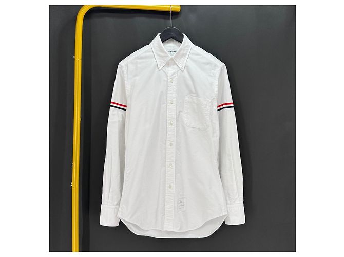 Thom Browne Camicia in cotone Oxford White Bianco - vista 2