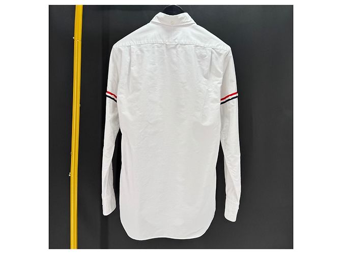 Thom Browne Camicia in cotone Oxford White Bianco - vista 3