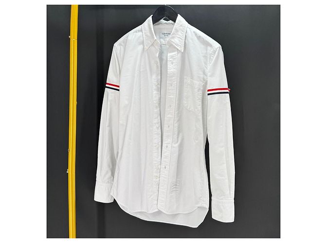 Thom Browne Camicia in cotone Oxford White Bianco - vista 5