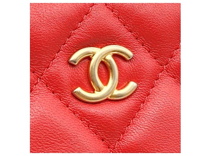 Chanel Clutch in pelle d'agnello New Medium Rosa - vista 7