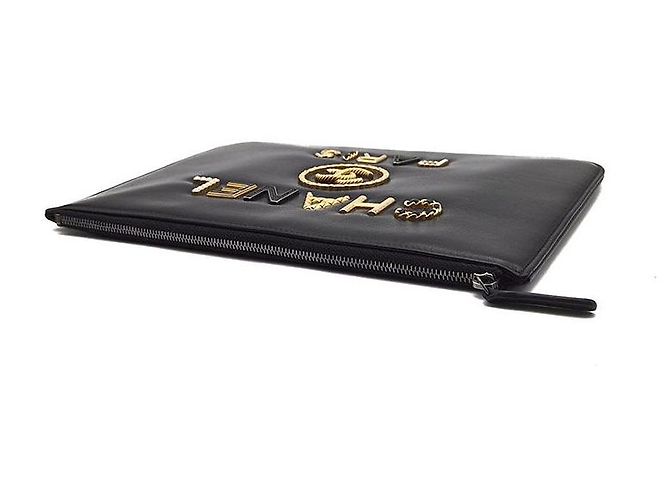 Chanel Clutch Deauville New Medium Nero - vista 4