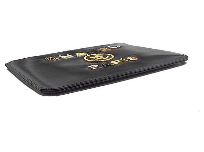 Chanel Clutch Deauville New Medium Nero - vista 5
