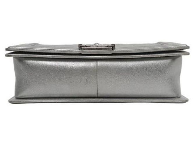 Chanel Bolso de hombro Boy grande plateado Plata - vista 4