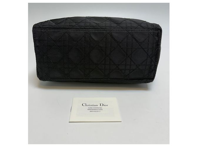 Dior Borsa Tote Small Lady Cannage (Nero con Hardware Argento) - vista 16