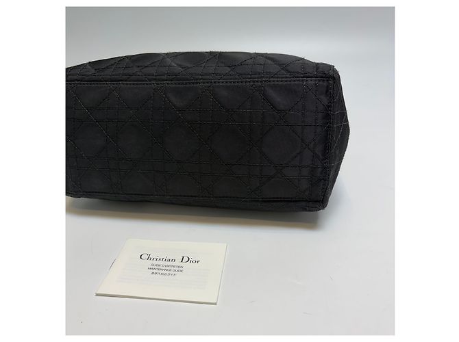 Dior Borsa Tote Small Lady Cannage (Nero con Hardware Argento) - vista 17