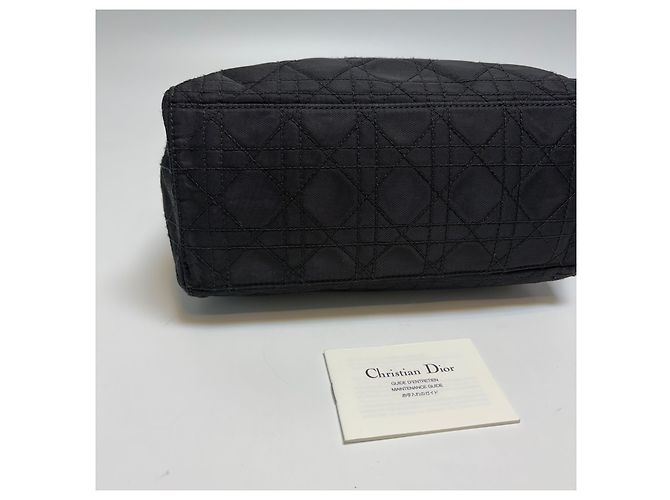 Dior Borsa Tote Small Lady Cannage (Nero con Hardware Argento) - vista 18