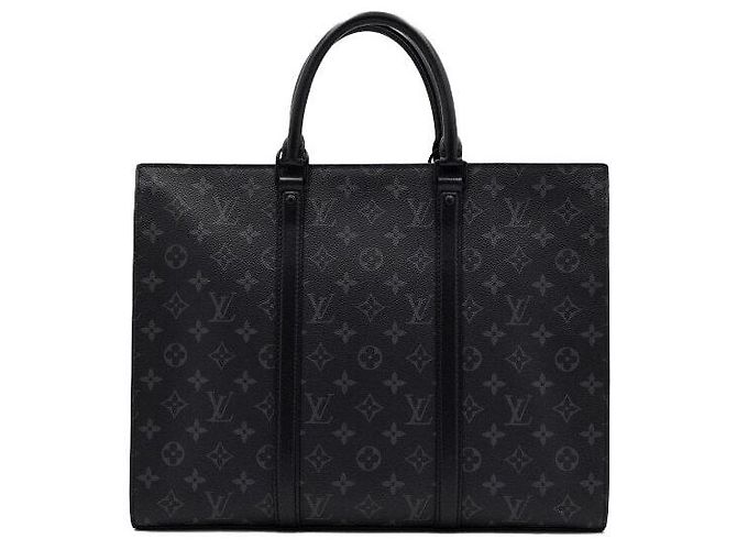 Louis Vuitton Monogram Eclipse Sac Plat Horizontal Borsa Business da Uomo Tote e Borsa a Tracolla - vista 2