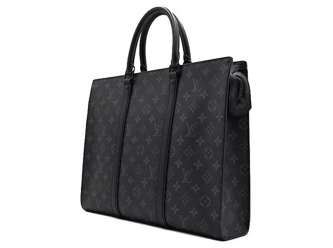 Louis Vuitton Monogram Eclipse Sac Plat Horizontal Borsa Business da Uomo Tote e Borsa a Tracolla - vista 3