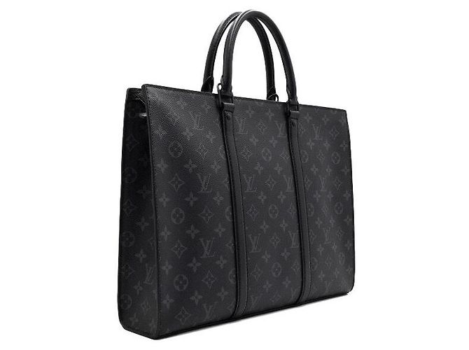 Louis Vuitton Monogram Eclipse Sac Plat Horizontal Borsa Business da Uomo Tote e Borsa a Tracolla - vista 4