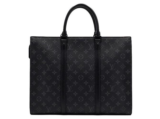 Louis Vuitton Monogram Eclipse Sac Plat Horizontal Borsa Business da Uomo Tote e Borsa a Tracolla - vista 5
