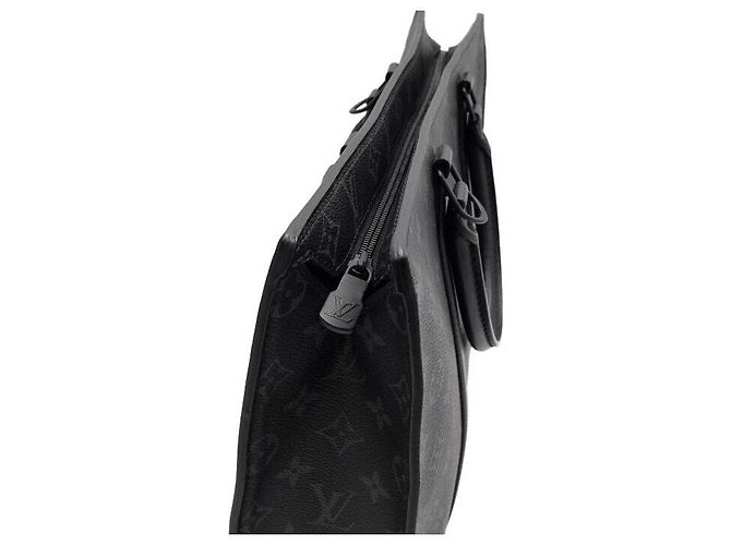 Louis Vuitton Monogram Eclipse Sac Plat Horizontal Borsa Business da Uomo Tote e Borsa a Tracolla - vista 8