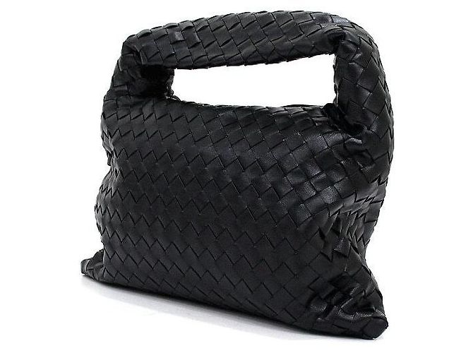 Bottega Veneta Borsa hobo tote piccola Intrecciato nera Nero - vista 2