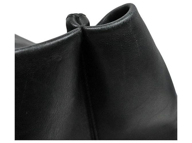 Chanel Borsa a tracolla Essential Black Stitch Nero - vista 10