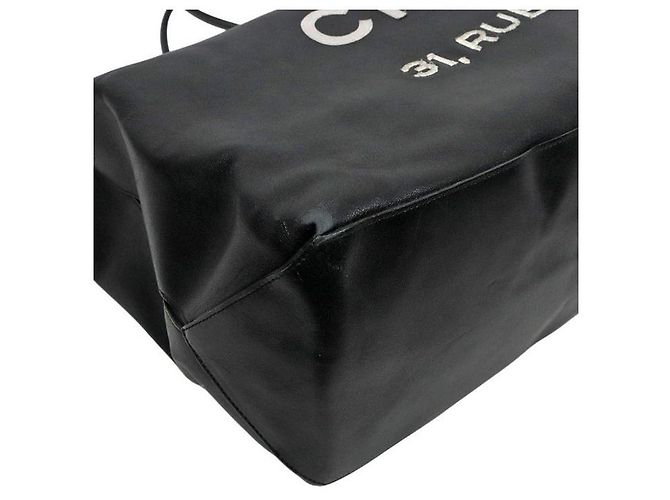 Chanel Borsa a tracolla Essential Black Stitch Nero - vista 5