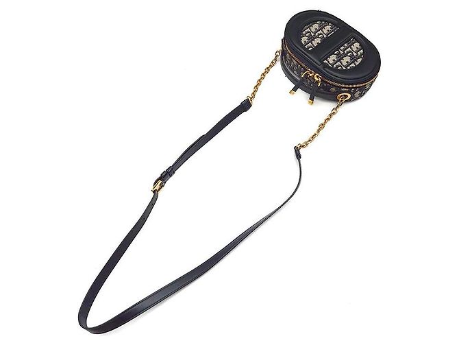 Dior Borsa Camera Oval Oblique CD Signature Blu - vista 4