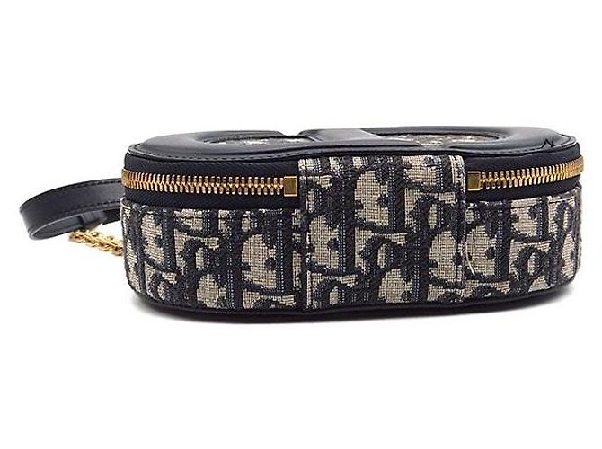 Dior Borsa Camera Oval Oblique CD Signature Blu - vista 7