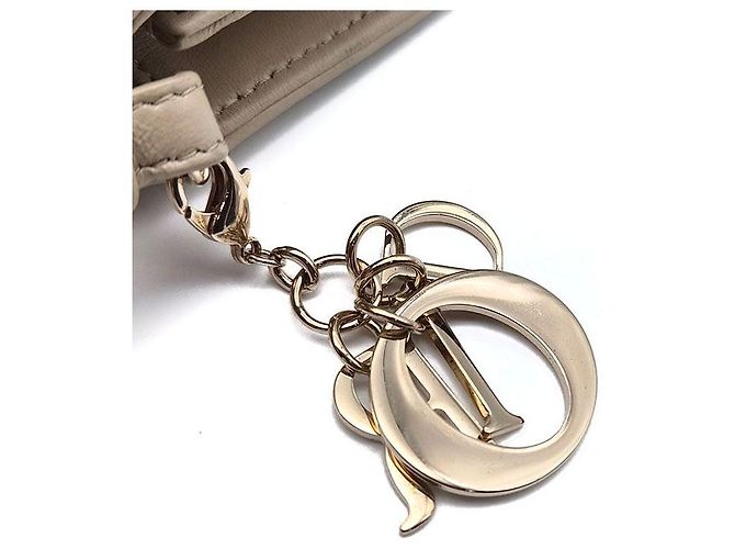 Cannage Dior Borsa a tracolla Lady Flap Marrone - vista 7