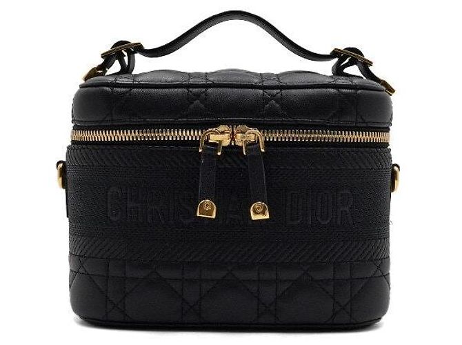 Dior Borsa Tote e Borsa a Tracolla Vanity Piccola da Viaggio Nera Nero - vista 2