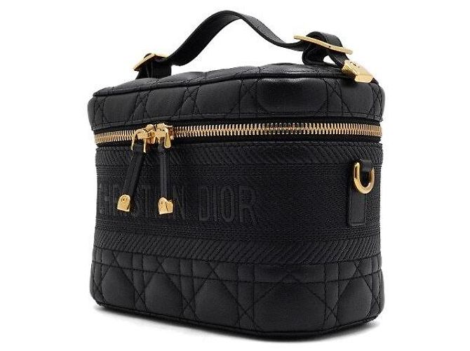 Dior Borsa Tote e Borsa a Tracolla Vanity Piccola da Viaggio Nera Nero - vista 3