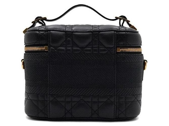 Dior Borsa Tote e Borsa a Tracolla Vanity Piccola da Viaggio Nera Nero - vista 5