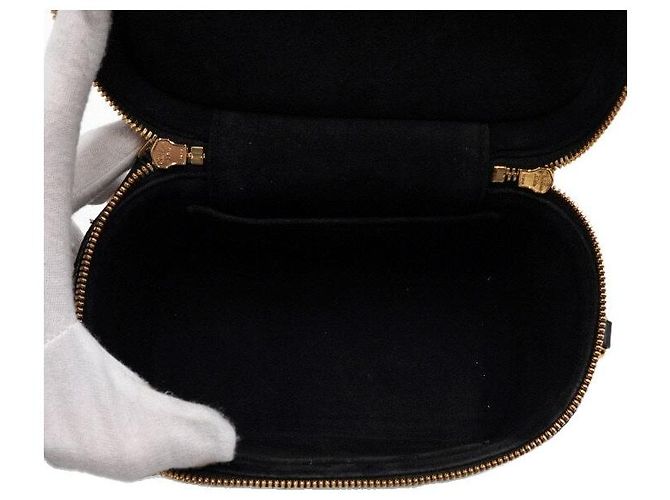 Dior Borsa Tote e Borsa a Tracolla Vanity Piccola da Viaggio Nera Nero - vista 6
